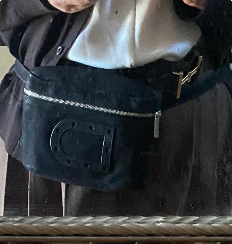 Delvaux heuptasje Louise, Handtassen en Accessoires, Ophalen, Zo goed als nieuw, Zwart