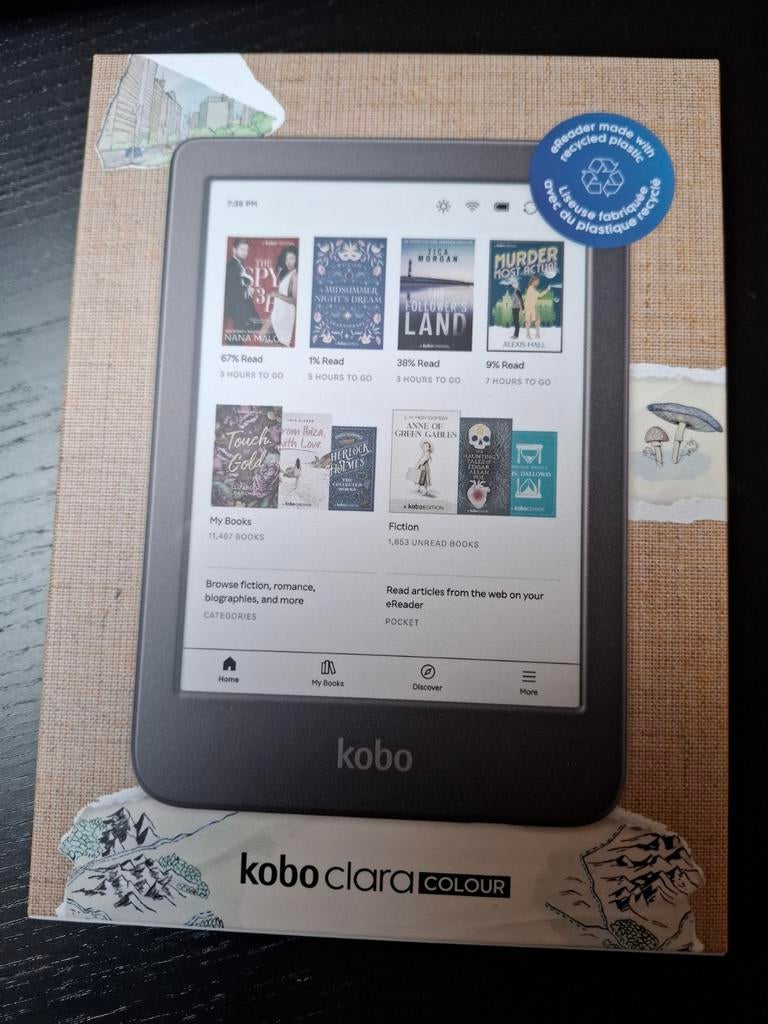 Rakuten Kobo Clara Colour, Computers en Software, E-readers, Ophalen, Rakuten Kobo, Bluetooth