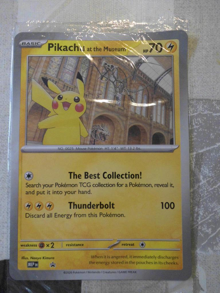 pokémon pikachu  at the museum, Ophalen of Verzenden, Nieuw, Losse kaart