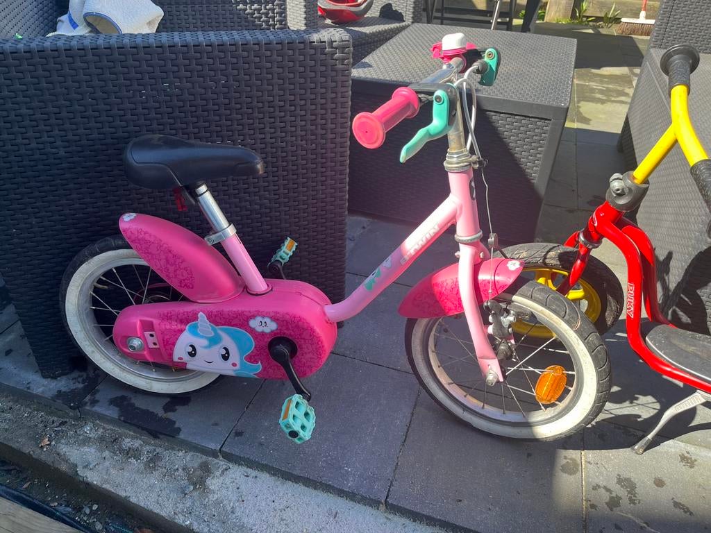 Vélo pour enfant (2-5 ans) - 2 roues + 2 roues arrieres, Vélos & Vélomoteurs, Enlèvement, Comme neuf