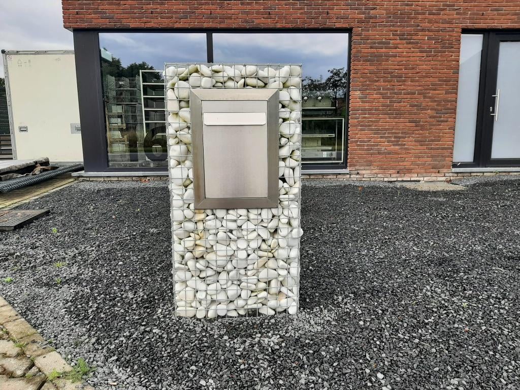 Nieuwe steenkorven, stenen brievenbus incl verz. België, Verzenden, Nieuw, Inox
