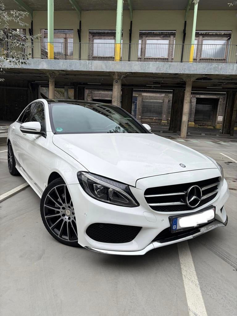 Mercedes C200d AMG Line, Autos, Mercedes-Benz, Achat, Noir, Feux de virage, Automatique