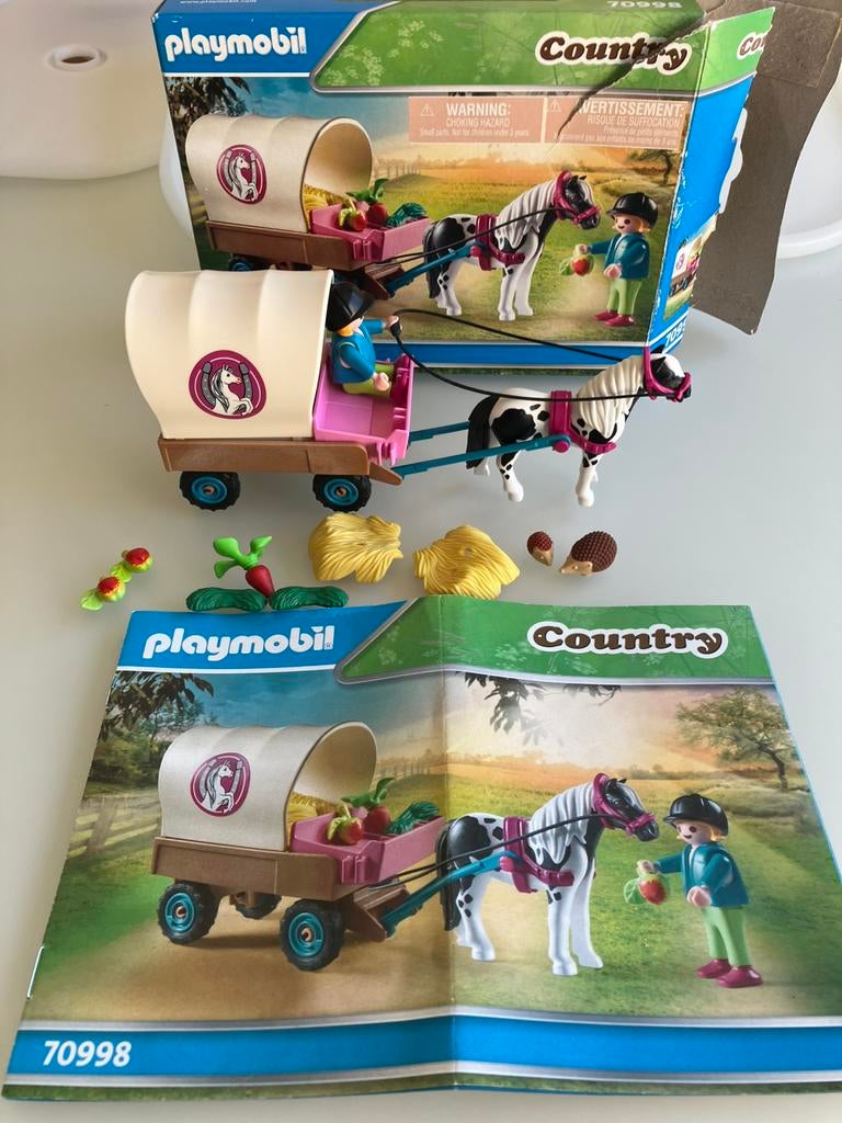 Playmobil 70998 - paarden huifkar met toebehoren, Ophalen of Verzenden, Zo goed als nieuw