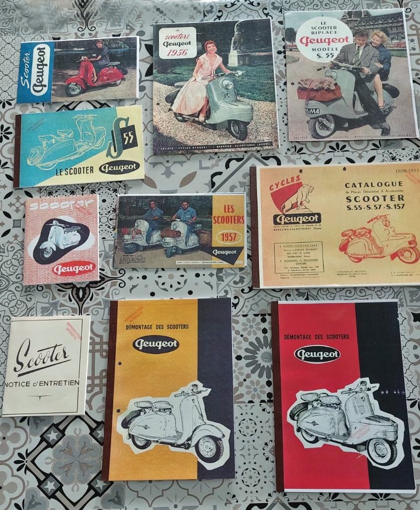 RTM  Scooter PEUGEOT S55/S57 & F.M.C en Français., Enlèvement ou Envoi, Cylindre, Peugeot