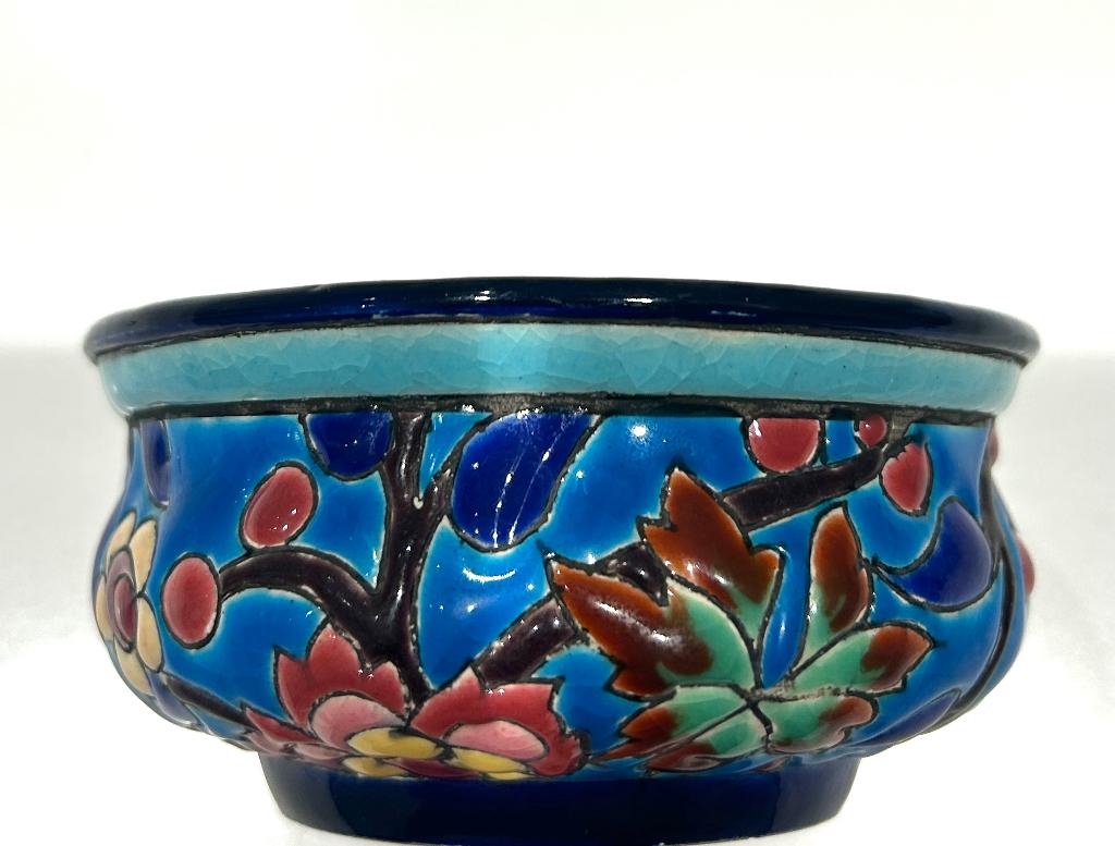 Emaux de Longwy schaaltje, Antiquités & Art, Enlèvement ou Envoi