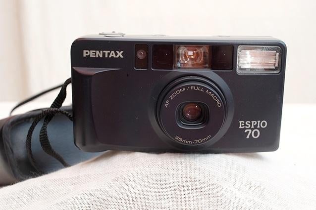 Pentax Espio 70 24x36 analoge camera, Audio, Tv en Foto, Fotocamera's Analoog, Ophalen, Gebruikt, Compact, Pentax