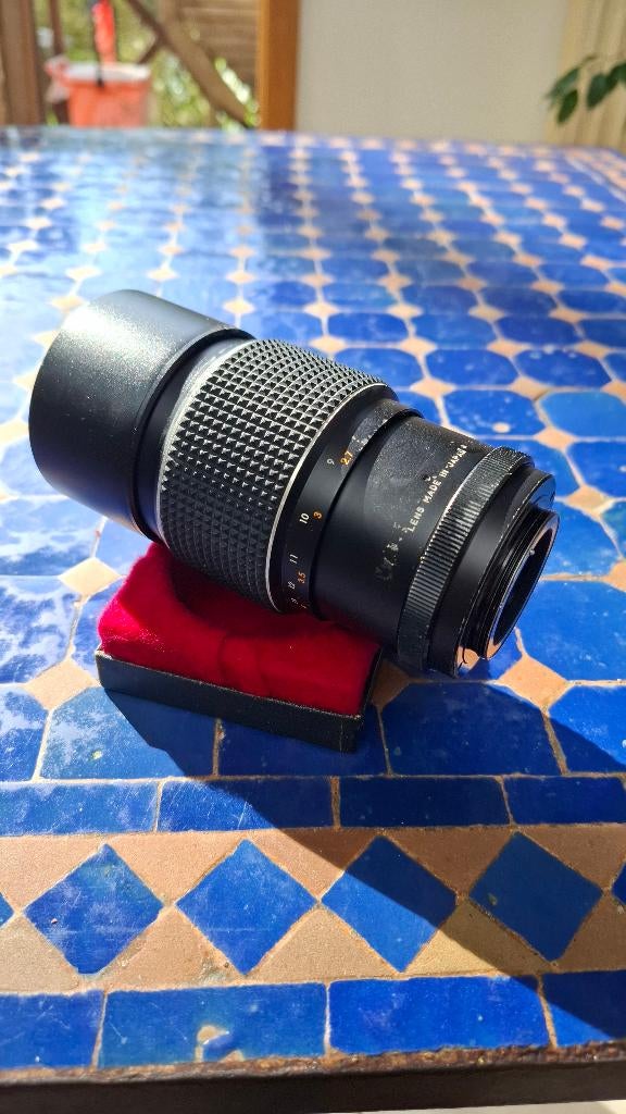 Super Travenar 200 mm, bevestiging met 42 schroeven, Ophalen of Verzenden, Gebruikt, Telelens, Zoom