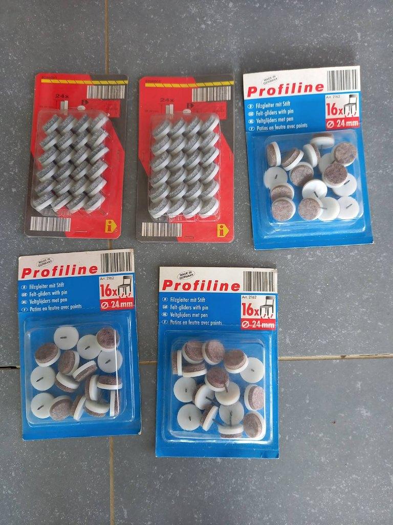 Verschillende doosjes viltglijders, Hobby en Vrije tijd, Vilt, Nieuw, Overige typen, Ophalen