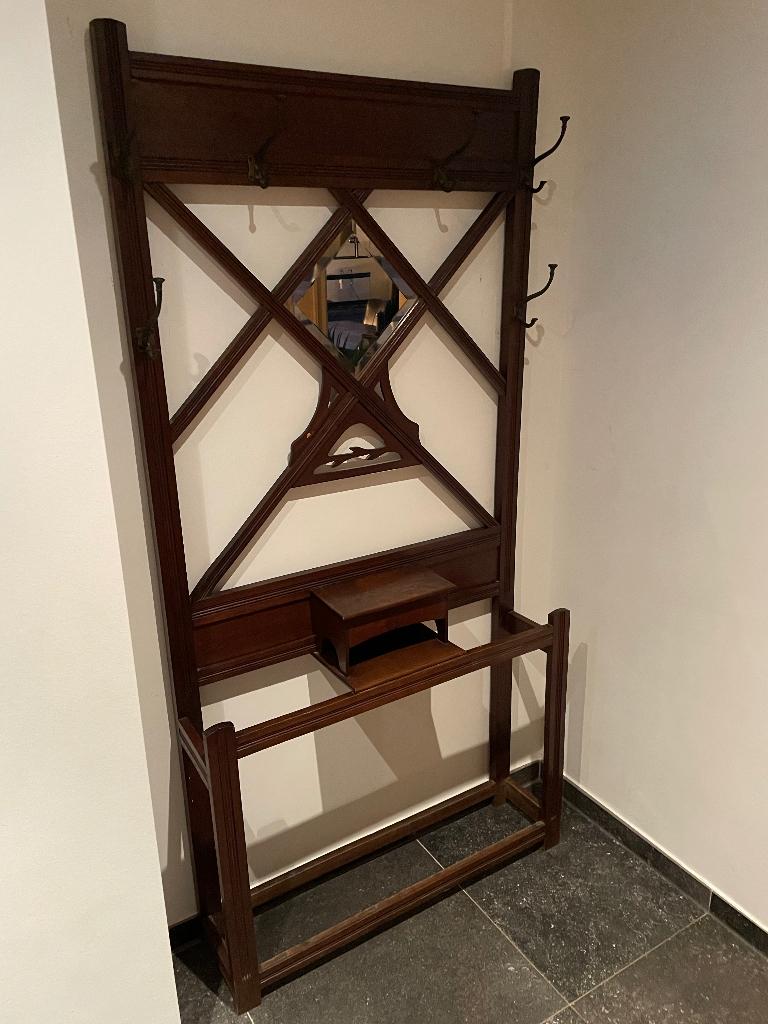 Antieke kapstok, Utilisé, Bois, Portemanteau sur pied, 150 à 200 cm