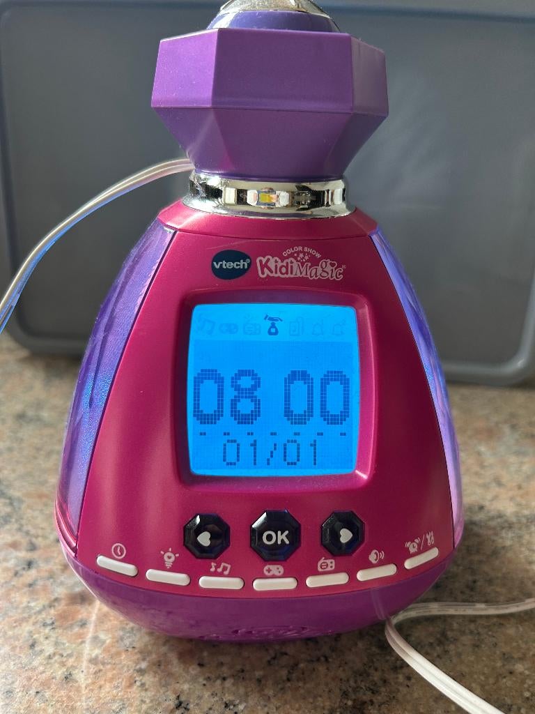 V-Tech KidiMagic Color Show - parfait état, Elektronische apparatuur, Wekkers, Zo goed als nieuw, Ophalen