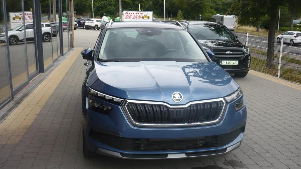 Skoda Kamiq glx benzine -cng leder gps ful opties (bj 2021), Auto's, Gebruikt, Zwart, CNG (Aardgas), Leder