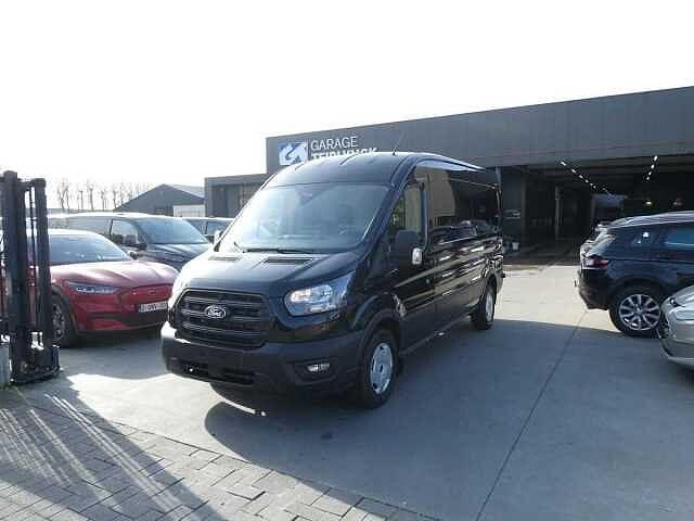 Ford Transit 2T 350L L3H2 2.0 TDCi 130pk Automaat 3pl Trend, 1995 cc, Euro 6, 128 pk, Zwart