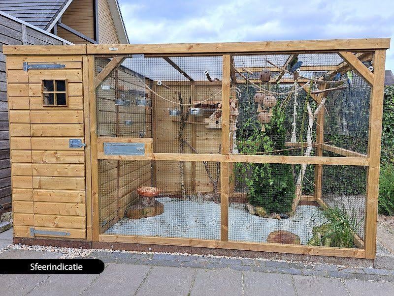 Volière Timo rechts, Dieren en Toebehoren, Ophalen of Verzenden, Nieuw, Volière