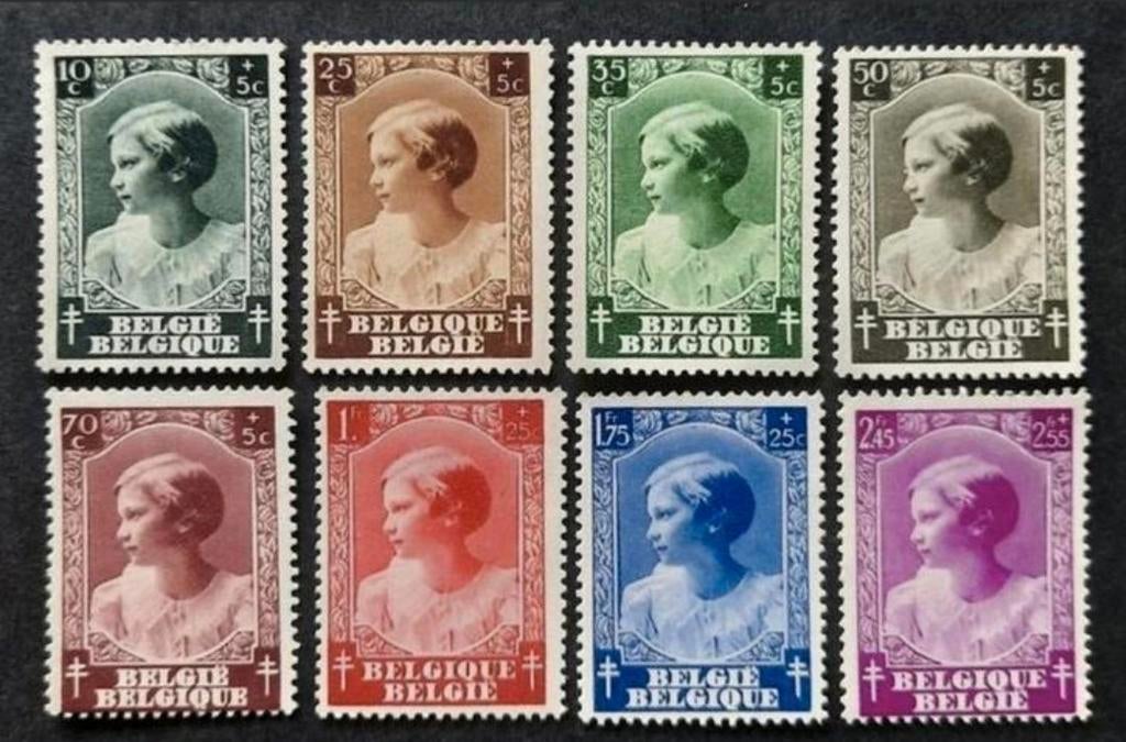 Belgique : OBP 458/65 ** Antituberculeux 1937., Sans timbre, Neuf, Enlèvement ou Envoi, Non oblitéré