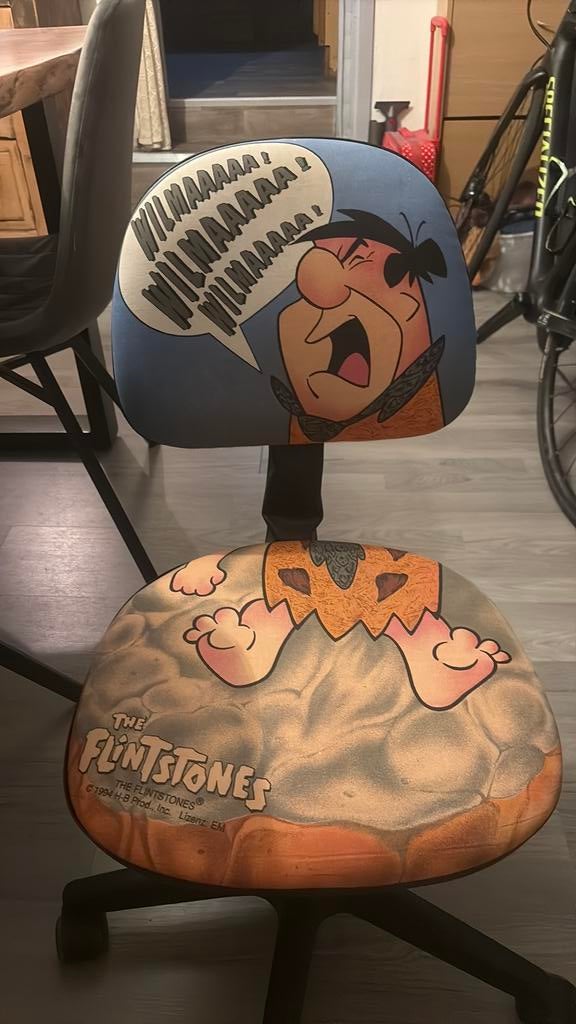 Limited edition Fred Flinstone kinderbureaustoel, Ophalen, Zo goed als nieuw, Bureaustoel