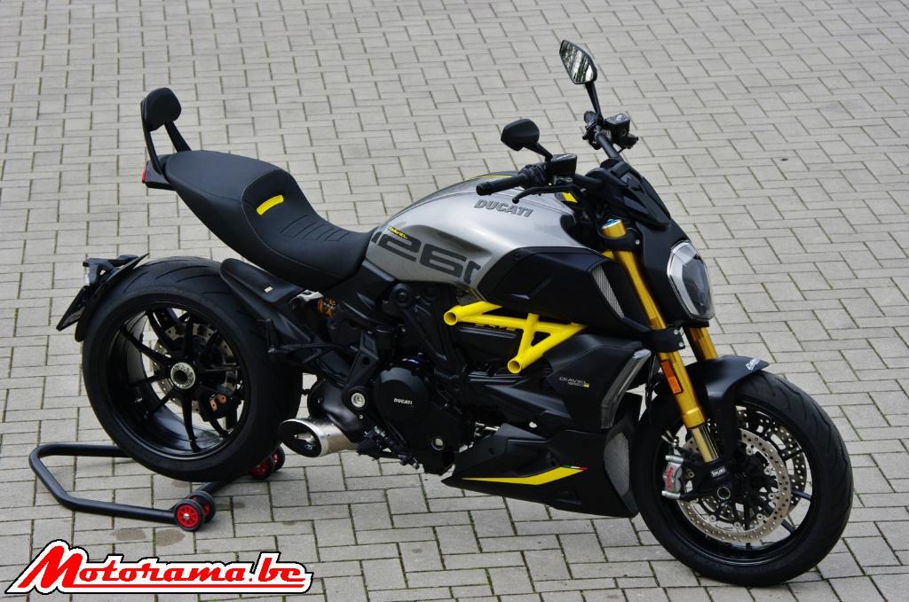 Ducati Diavel 1260S Black & Steel - 2022 - 9000 km @Motorama, Échappement sport, Permis Moto A, Entreprise, Plus de 35 kW