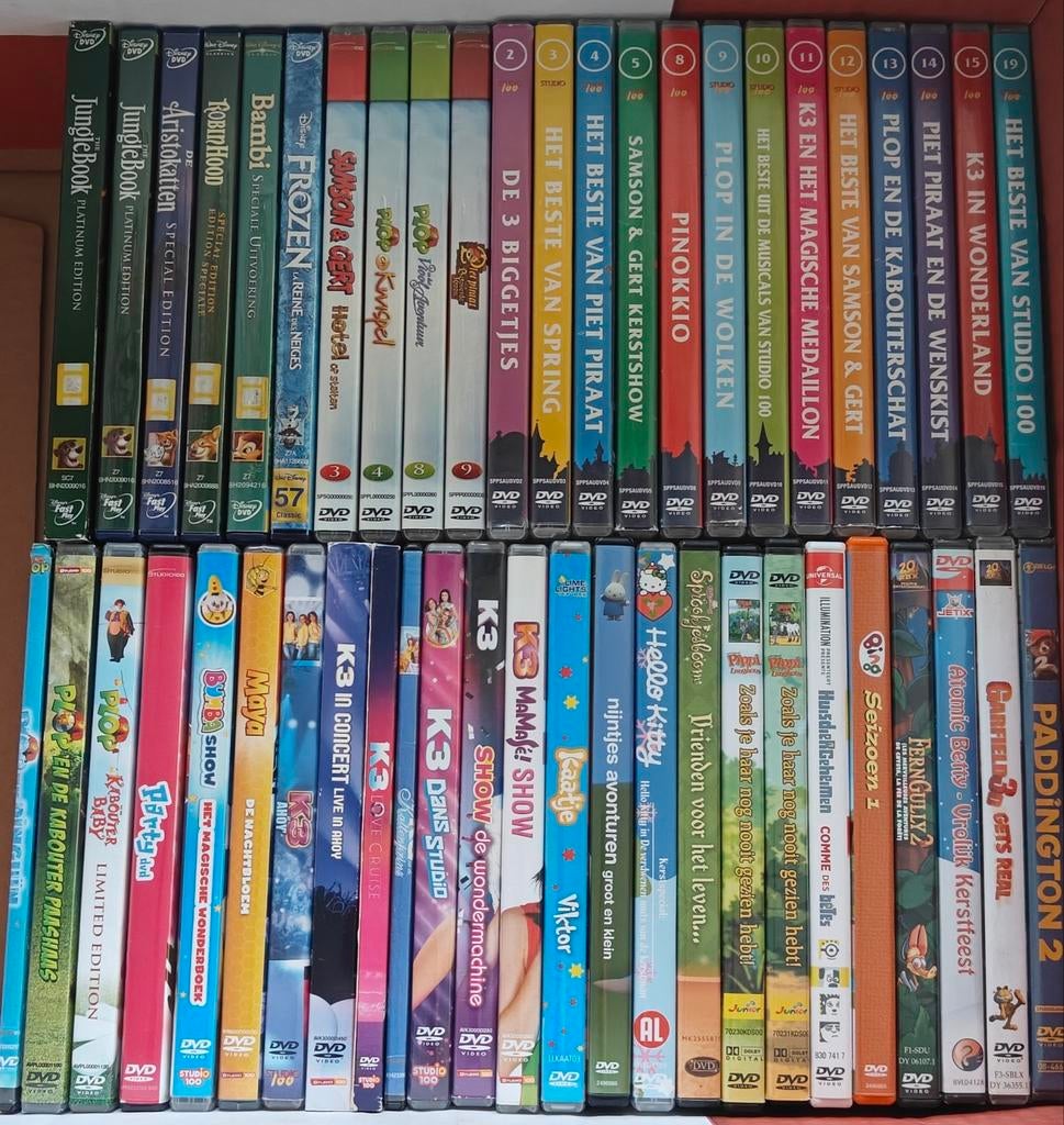 DVD's Samson & Gert / K3 / Plop / Studio100 / Disney / enzv., Enlèvement ou Envoi