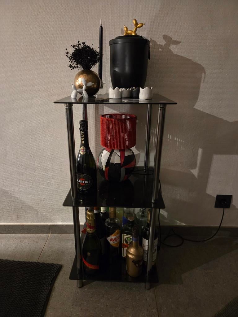 Glazen etagere, Huis en Inrichting, Ophalen, Glas