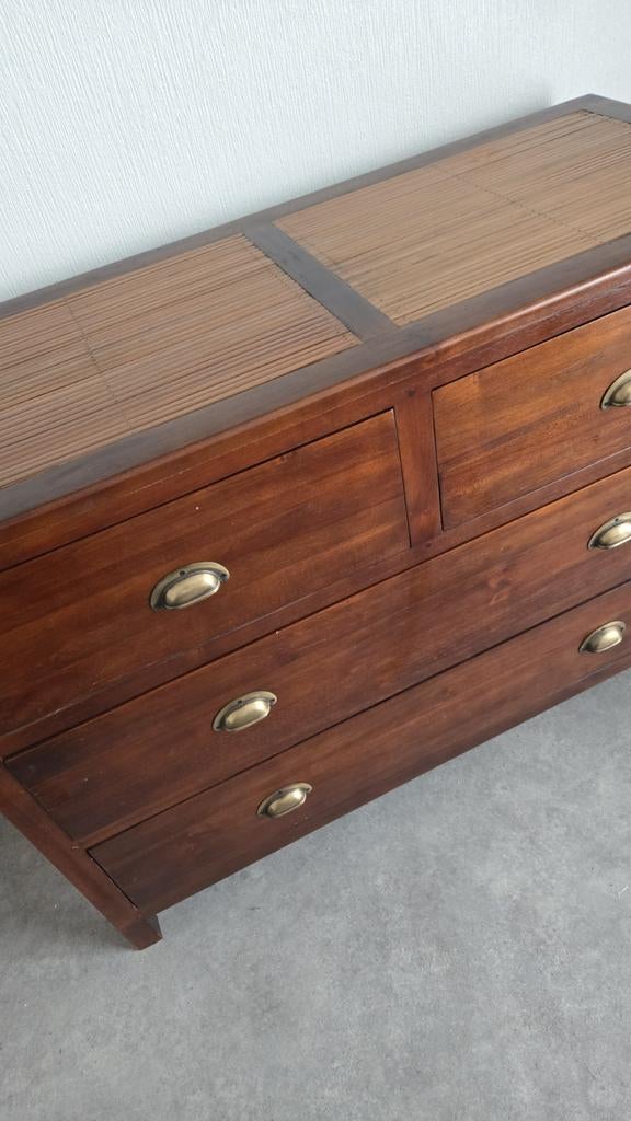 Mauble commode" Maison du monde" style exotique bois massif, Huis en Inrichting, Kasten | Ladekasten, Metaal, Ophalen