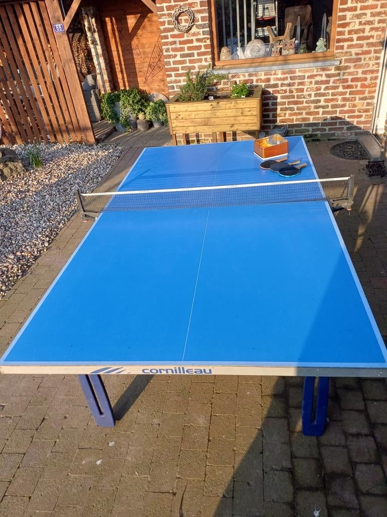 pingpongtafel cornilleau, Sport en Fitness, Ophalen, Gebruikt, Tafel Outdoor, Verrijdbaar