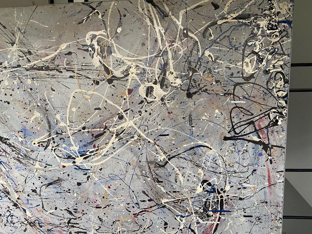 Modern schilderij stijl Pollock, Ophalen