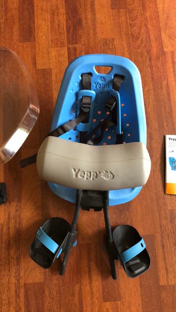 Fietsstoel kind Yepp mini, Fietsen en Brommers, Ophalen, Zo goed als nieuw, Voorzitje