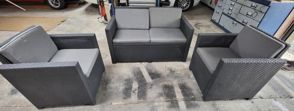 Allibert tuinset,zonder tafeltje,met kussens, Tuin en Terras, Ophalen, Tuinset