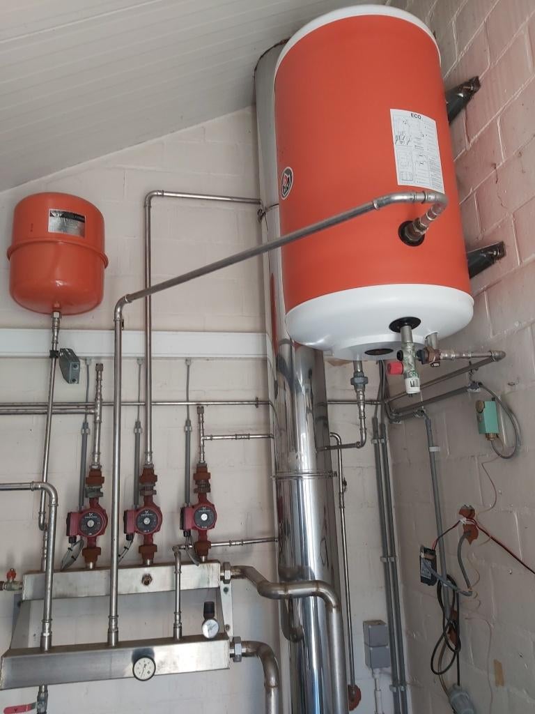 Volledige verwarmingsinstallatie, Doe-het-zelf en Bouw, Chauffageketels en Boilers, Ophalen, Gebruikt, Boiler