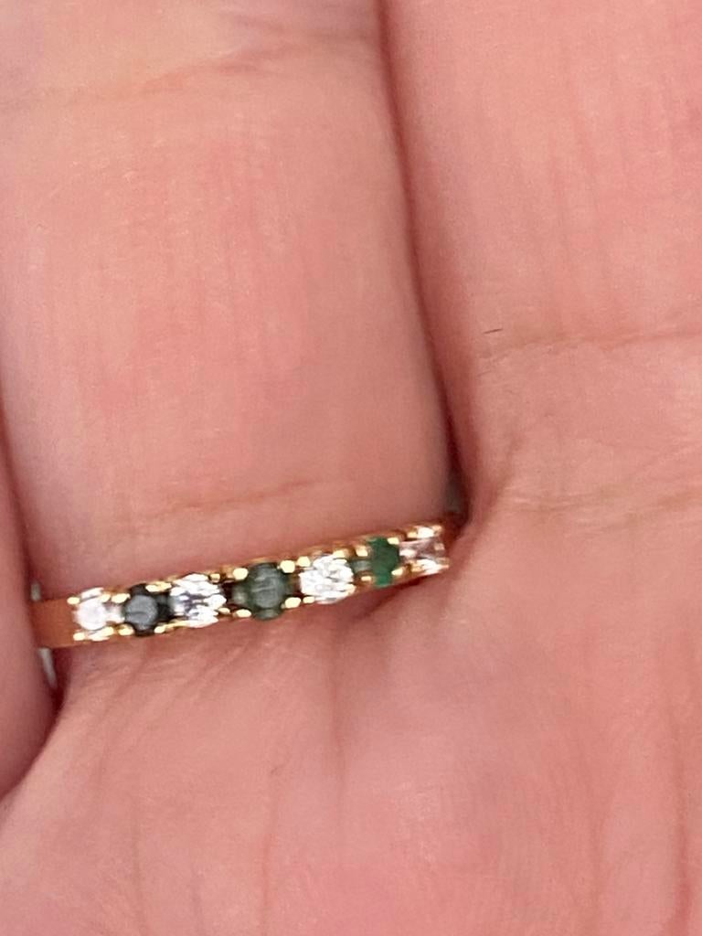 Bague en Or 18 carats et emeraudes, Bijoux, Sacs & Beauté, Bagues, Enlèvement, Comme neuf, Or, Or