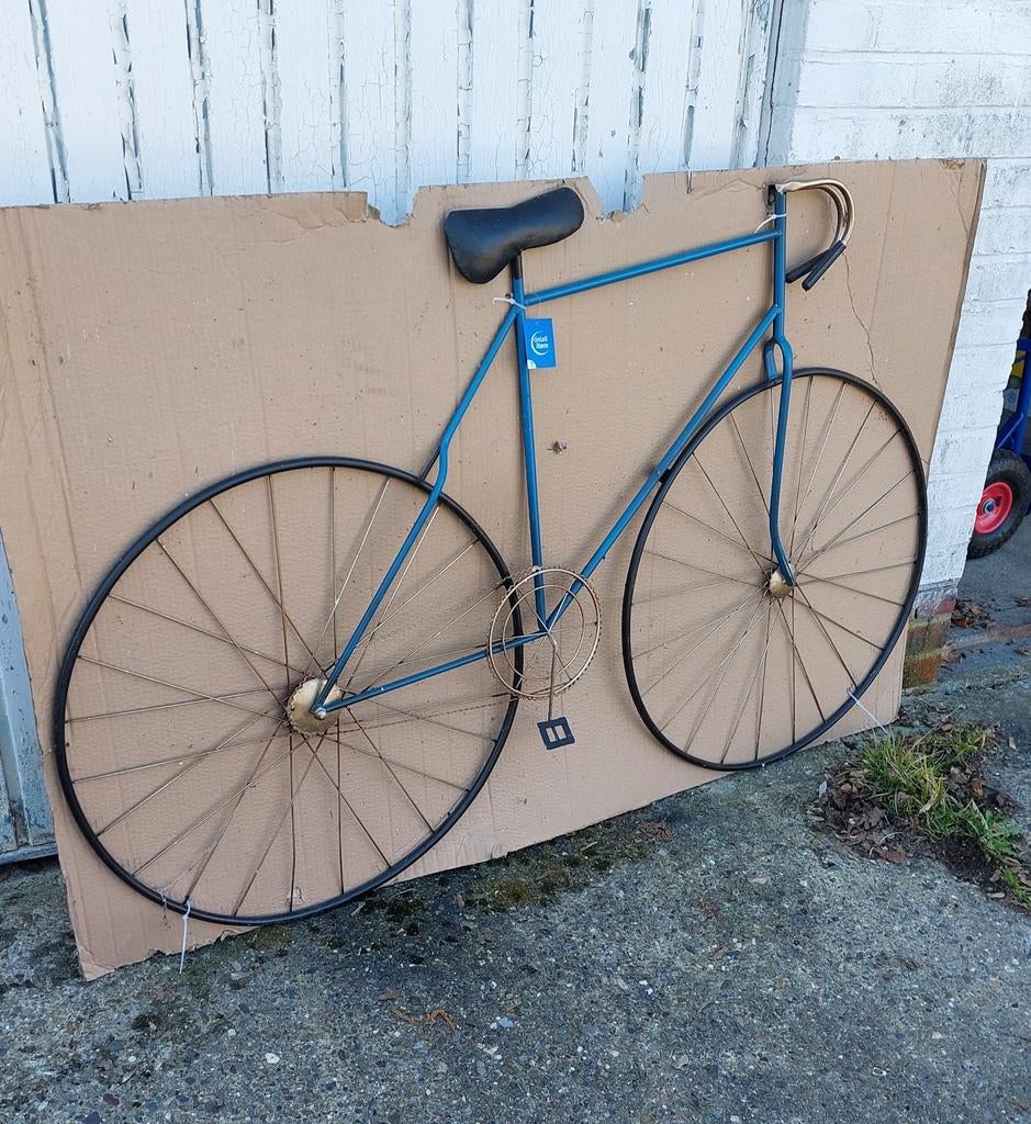 Grande Déco murale en métal... vélo, Jardin & Terrasse, Enlèvement, Neuf