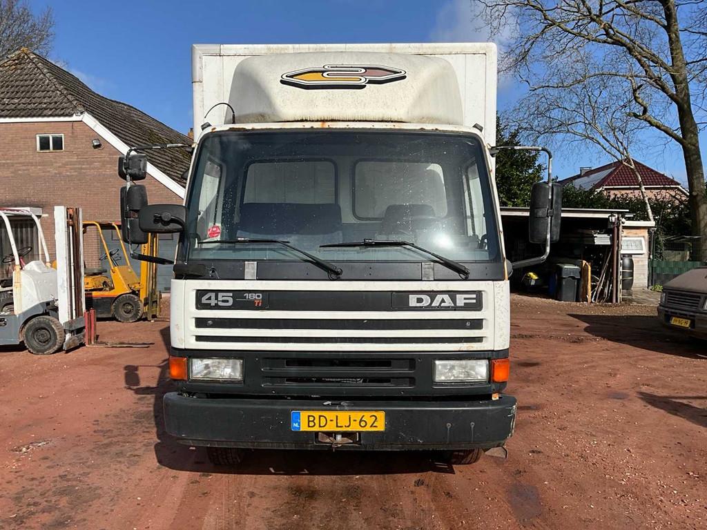 1996 Daf 45 180 Ti Vrachtwagen met opbouw, Auto's, Vrachtwagens, Euro 2, Overige brandstoffen, Bedrijf, DAF
