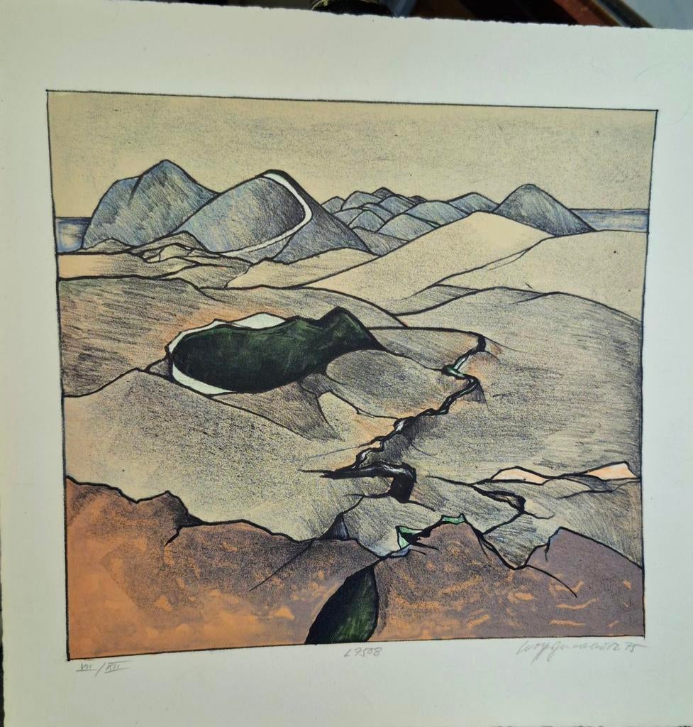 Wolfgang Buchholz — « L 7508 » (1975) — 7/12, Antiquités & Art, Art | Lithographies & Sérigraphies, Enlèvement ou Envoi