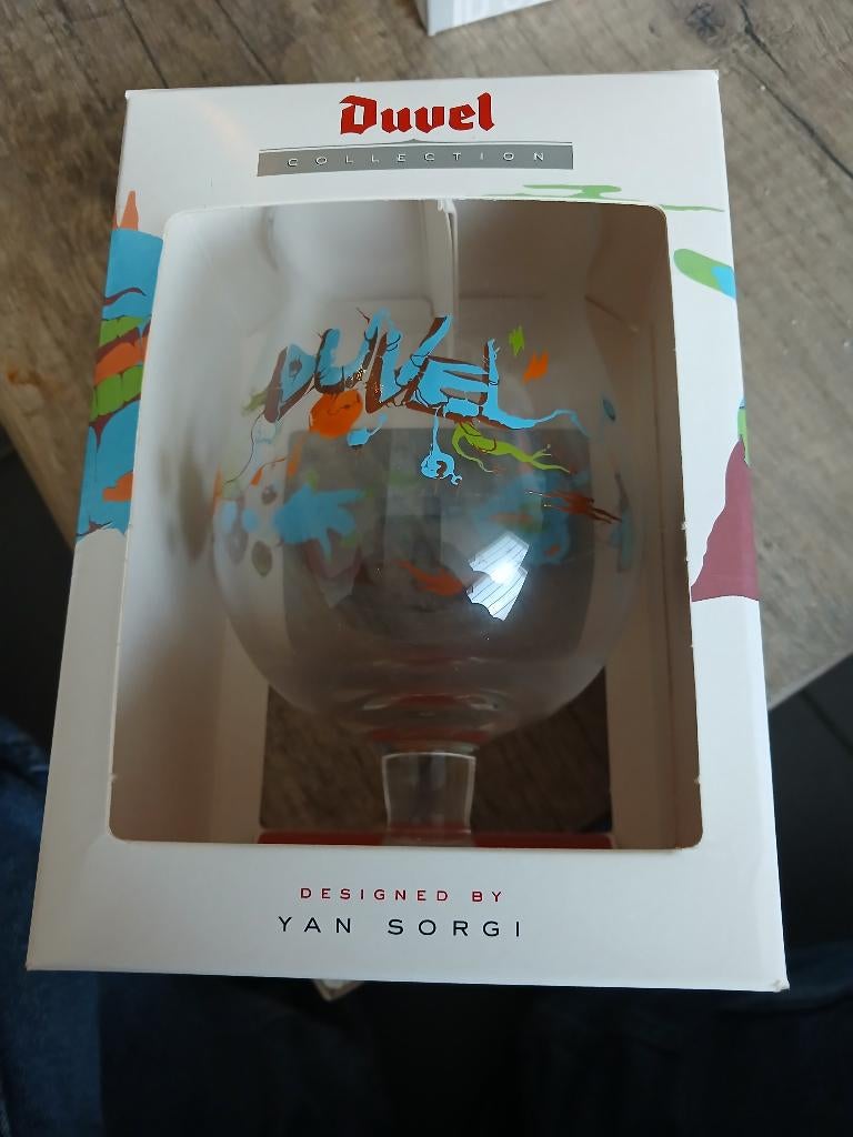 Duvel glas yan sorgi, Verzamelen, Ophalen, Nieuw, Bierglas