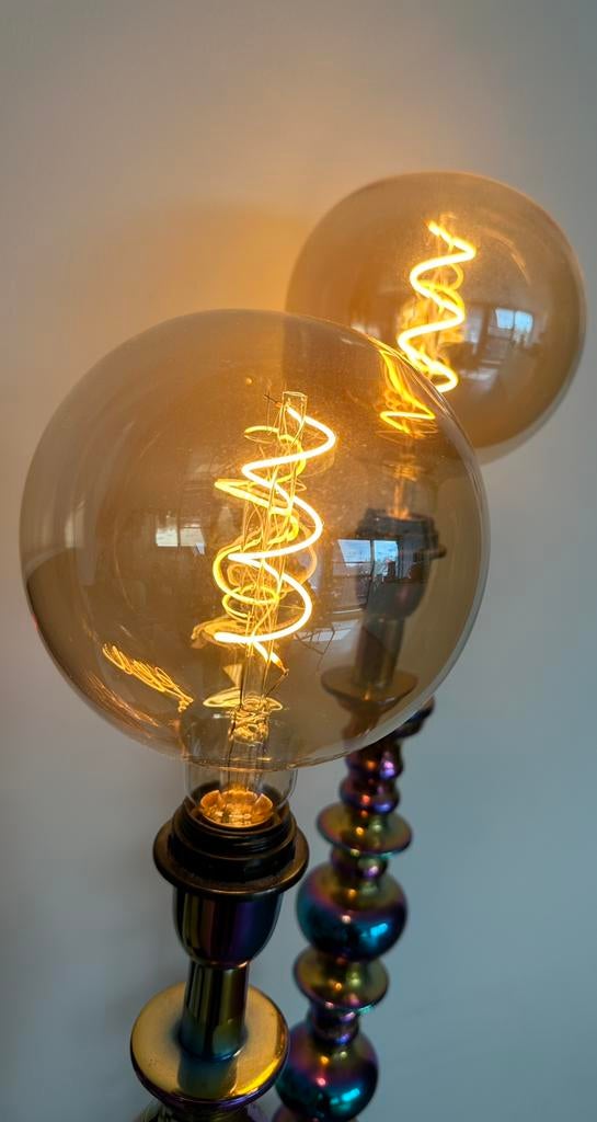 Ensemble de lampes avec chandeliers arc-en-ciel, Maison & Meubles, Enlèvement, Comme neuf