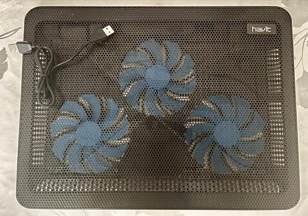 HAVIT Laptop Kühler Cooling Pad / Cooler Ständer , Kühlmatte, Informatique & Logiciels, Enlèvement ou Envoi, Comme neuf, Refroidisseur ordinateur à air