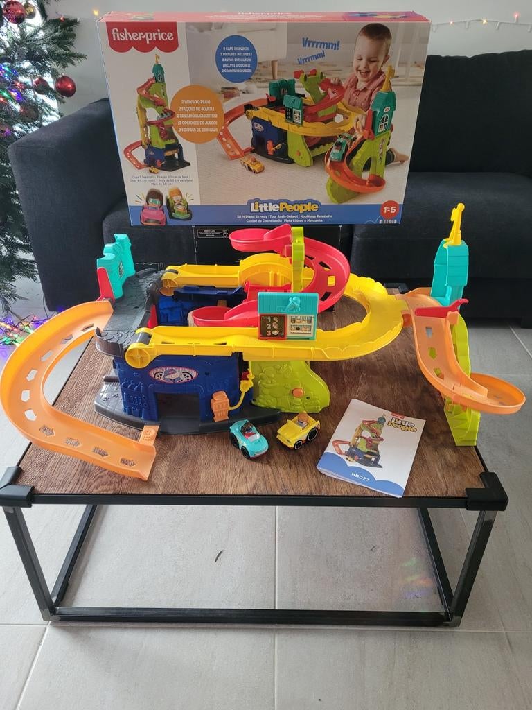 Autoroute 2 en 1 Fisher Price Little People Sit 'n Stand Sky, Enlèvement ou Envoi, Comme neuf, Set de jeu