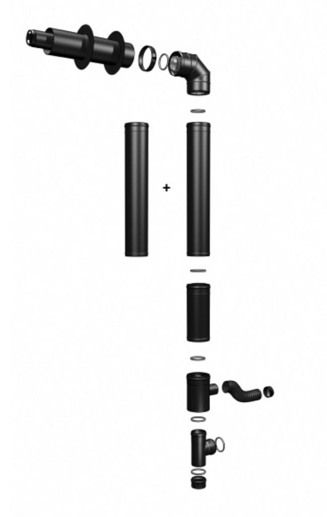 kit tubage concentrique pellets 80/125, Enlèvement