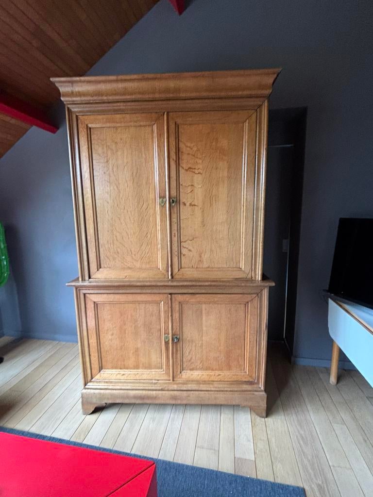 Antieken kast en 4 stoelen, Antiek en Kunst, Ophalen