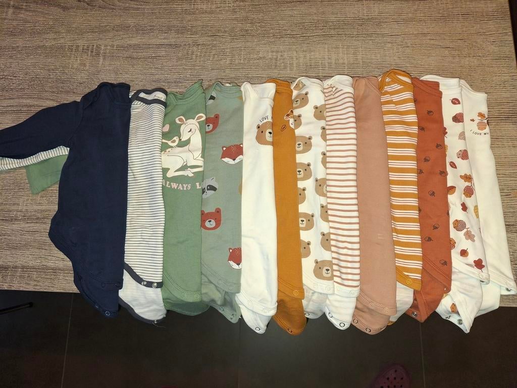 Romper lange mouwen maat 74, Kinderen en Baby's, Babykleding | Maat 74, Ophalen of Verzenden, Zo goed als nieuw, C&A, Jongetje of Meisje