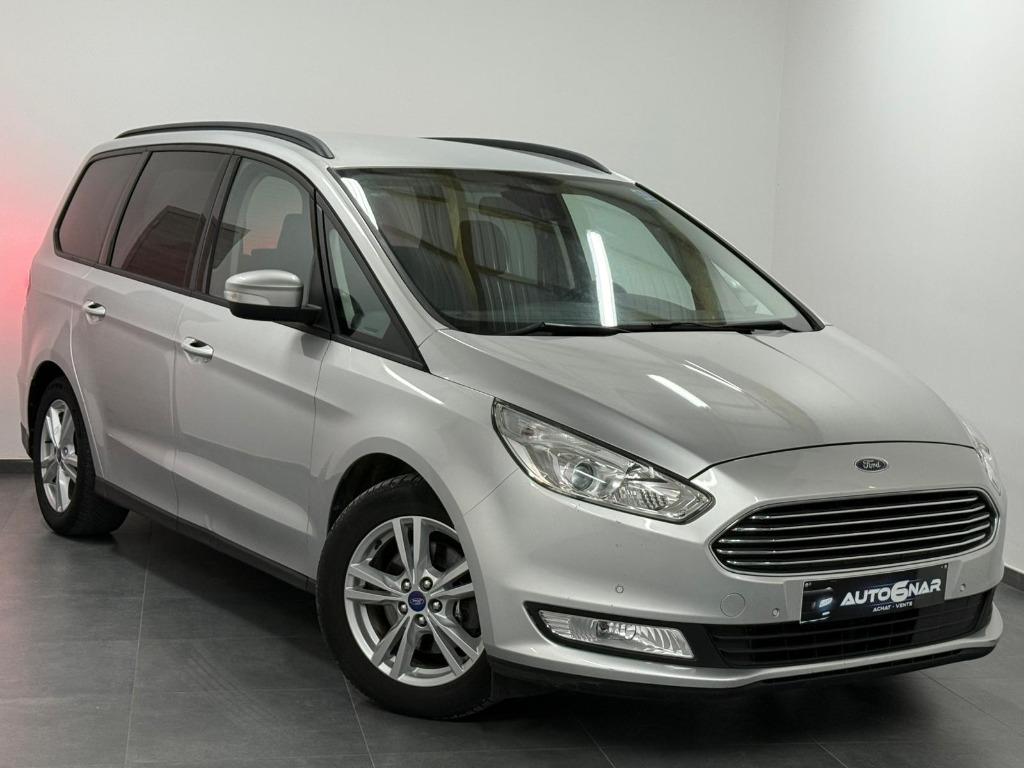 Ford Galaxy 2.0 TDCi 7pl - Euro 6b - Navi - Airco - 1erMain, Autos, Ford, Argent ou Gris, Achat, Entreprise, 7 places