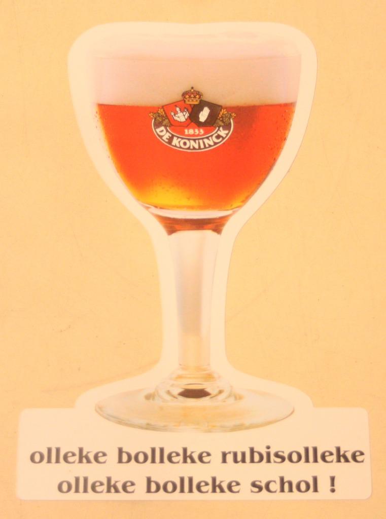 Twee Stickers Bieren De Koninck / Olleke Bolleke Schol!, Enlèvement ou Envoi, Comme neuf, De Koninck