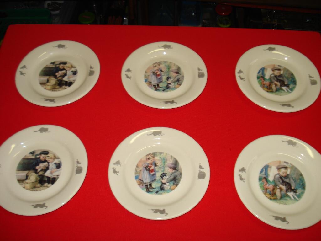 6 bordjes Ot en Sien: Wolters-Noordhoff BV, Antiquités & Art, Enlèvement