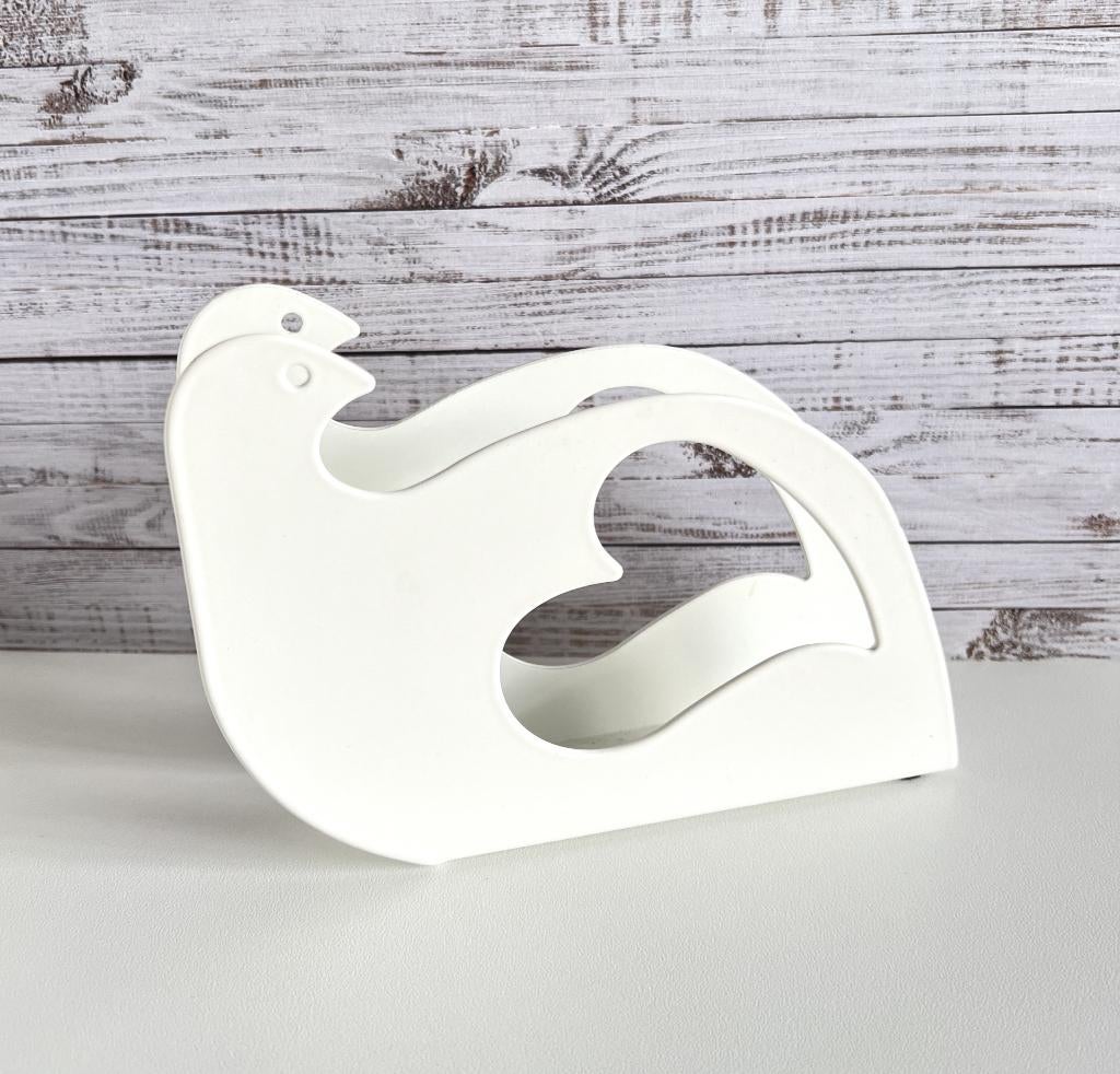 Porte-serviettes blanc en forme d'oiseau cœur Ikea Poppig, Enlèvement ou Envoi, Utilisé, Aucun, Aucun