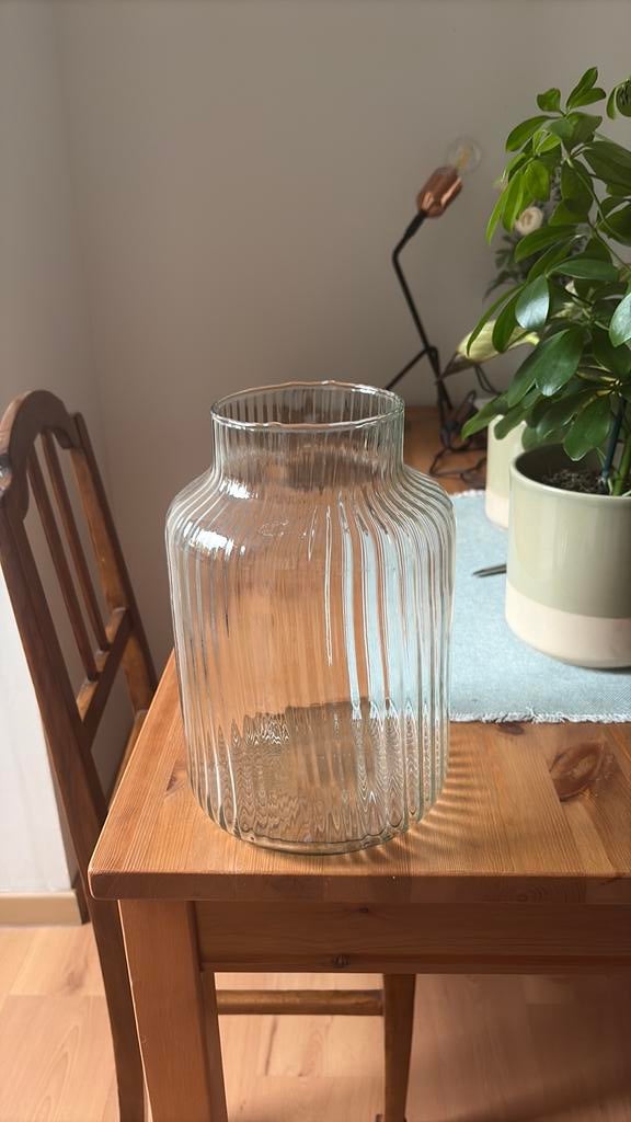 Vase en verre Dille&Kamille, Enlèvement, Neuf, Verre, Moins de 50 cm