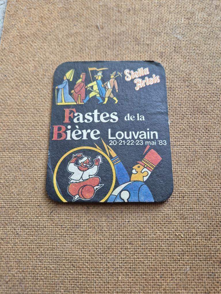 Sous bock Stella Artois (modèle 202), Ophalen of Verzenden, Gebruikt, Viltje(s), Stella Artois