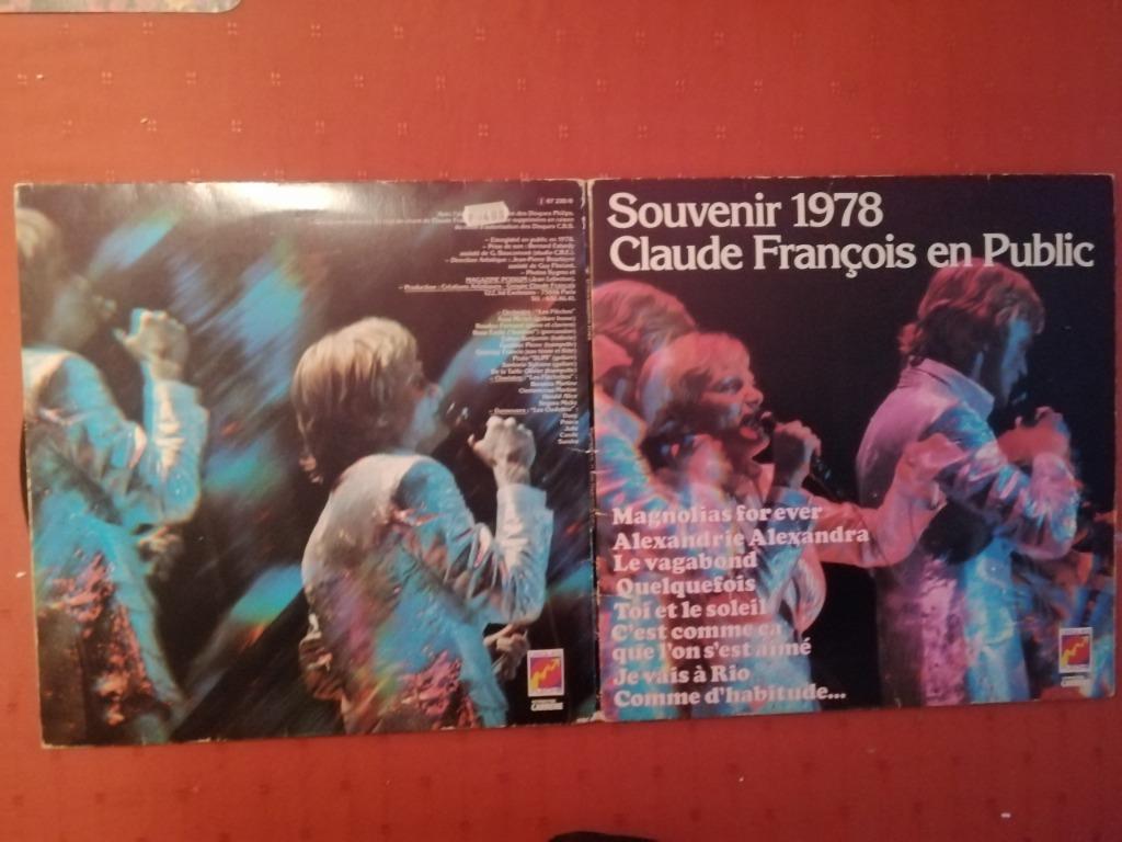 double 33t Souvenirs 1978 Claude Francois en public BE, CD & DVD, Enlèvement ou Envoi, Utilisé