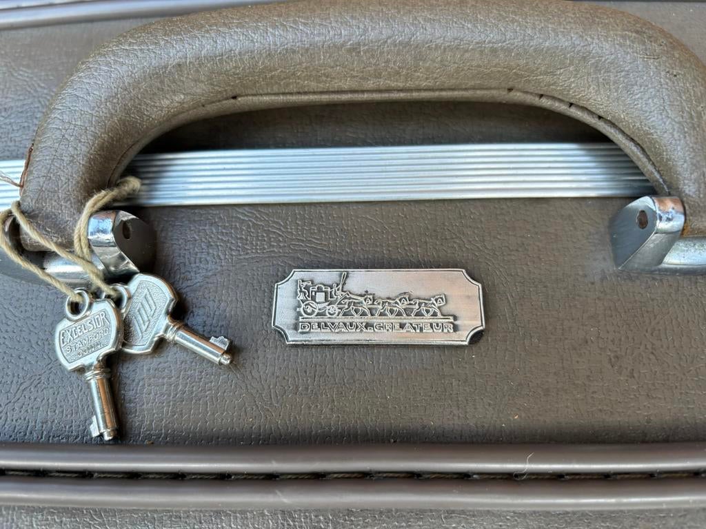 valises de voyage vintage Delvaux, Enlèvement, Utilisé