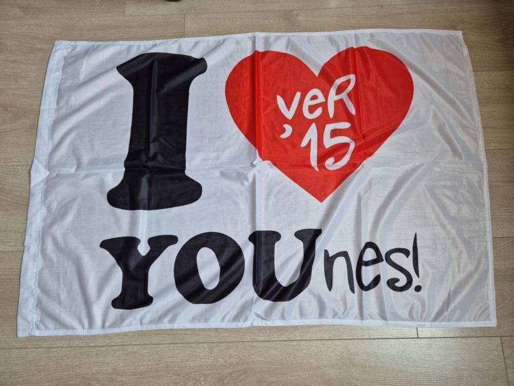 Carnaval Aalst vlag kandidaat prins Younes 2015, Diversen, Ophalen of Verzenden