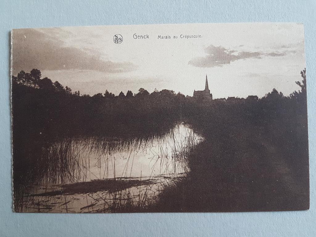 Postkaart Genk Genck Marais au Crépuscule, Ophalen of Verzenden, 1920 tot 1940, Ongelopen, Limburg