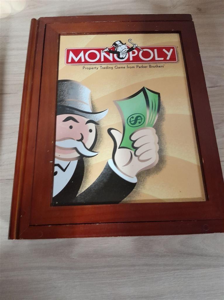 Monopoly Houten kist- USA editie - s4009, Verzenden, Zo goed als nieuw